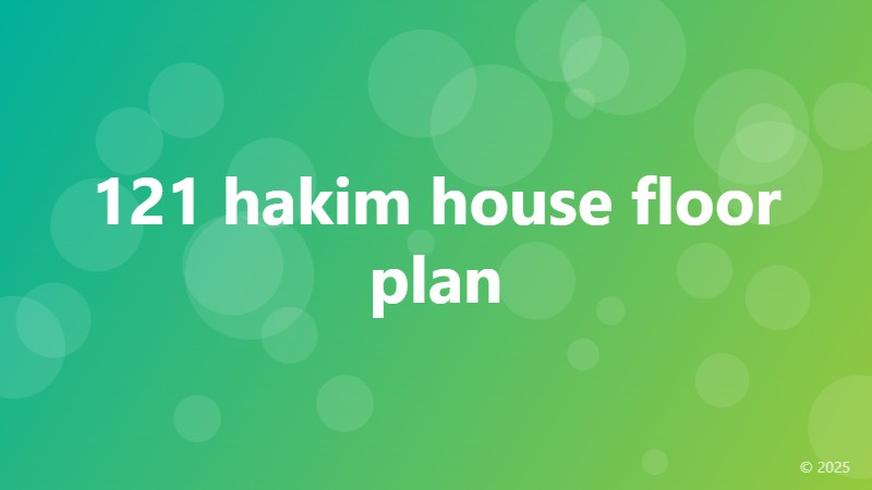 121 hakim house floor plan