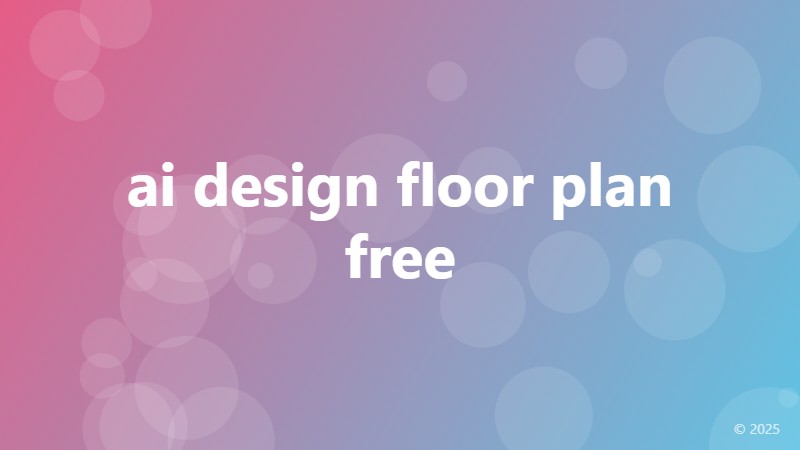 ai design floor plan free
