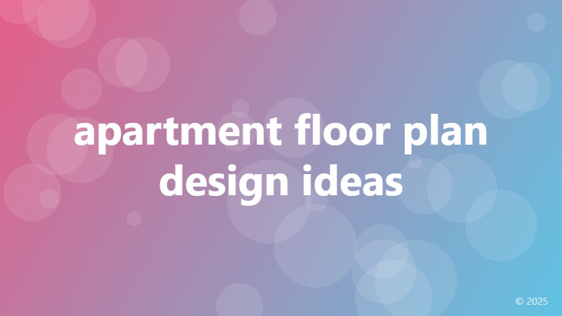 apartment floor plan design ideas