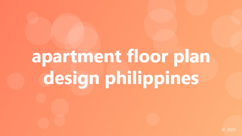 apartment floor plan design philippines