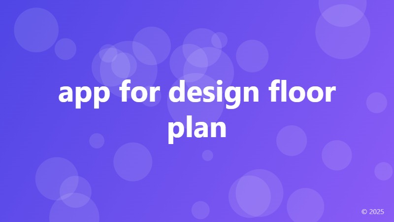 app for design floor plan