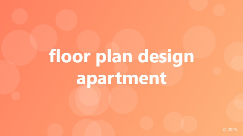floor plan design apartment