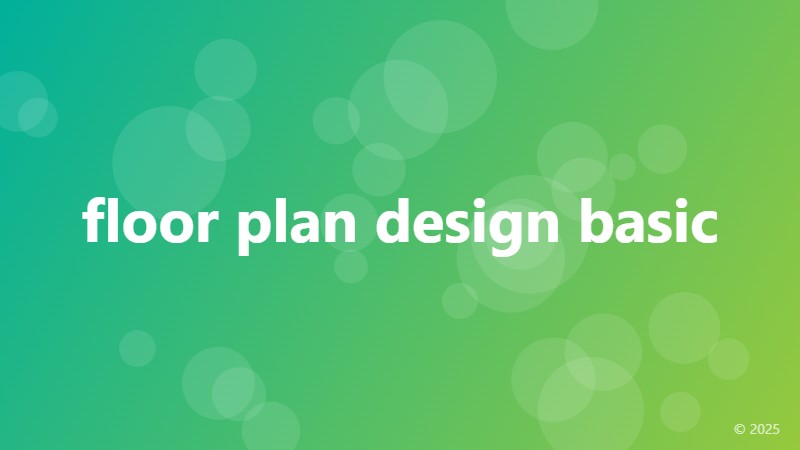 floor plan design basic