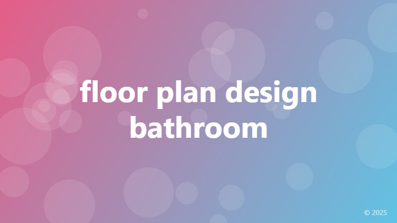 floor plan design bathroom