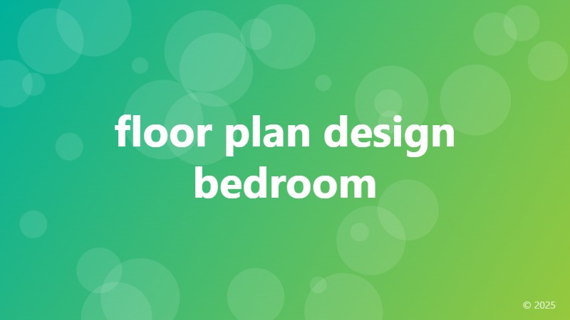 floor plan design bedroom