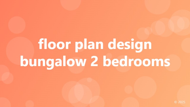 floor plan design bungalow 2 bedrooms