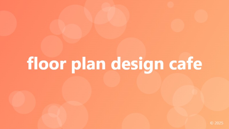 floor plan design cafe