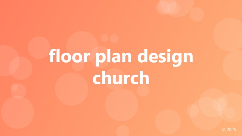 floor plan design church