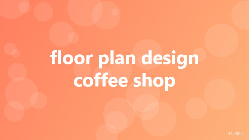 floor plan design coffee shop
