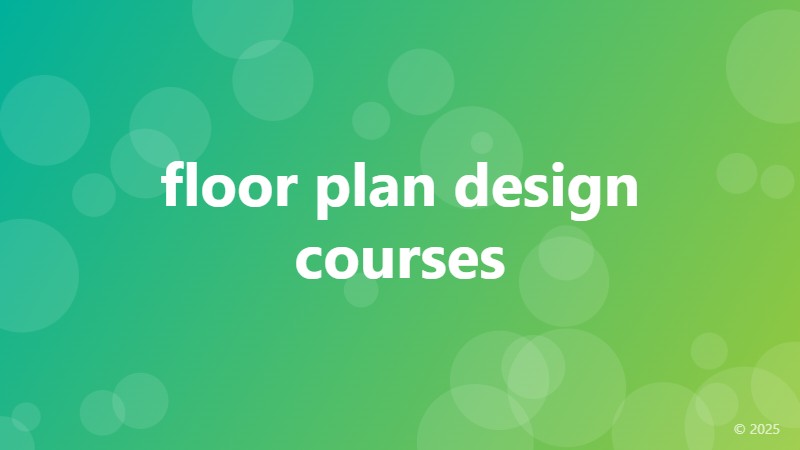floor plan design courses
