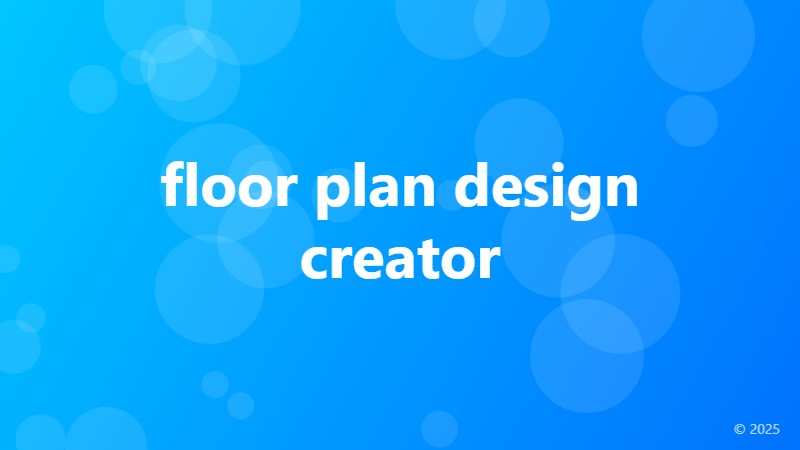 floor plan design creator
