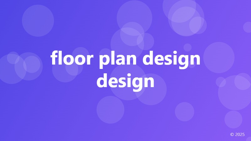 floor plan design design