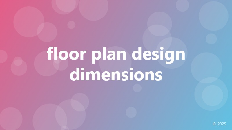 floor plan design dimensions