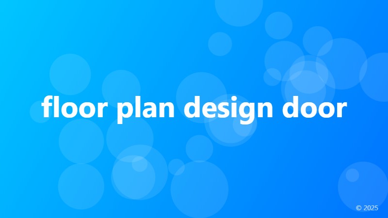 floor plan design door