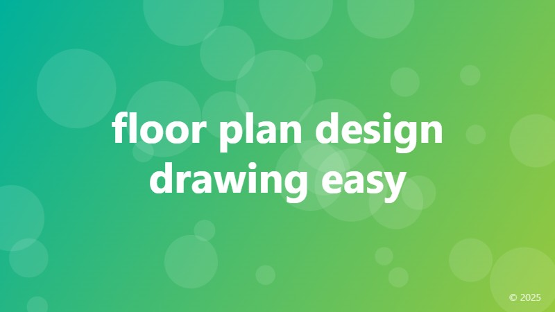 floor plan design drawing easy