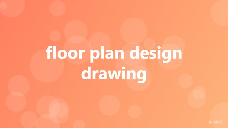 floor plan design drawing