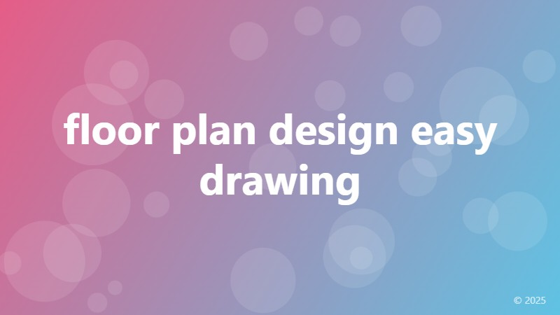 floor plan design easy drawing