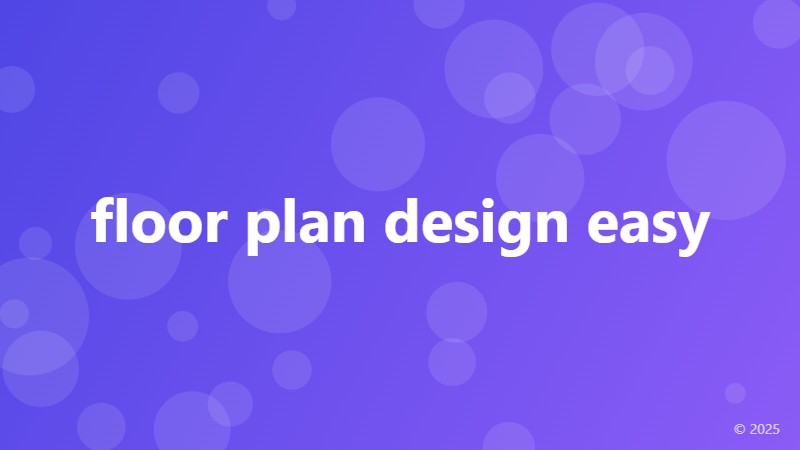 floor plan design easy