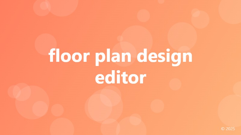 floor plan design editor