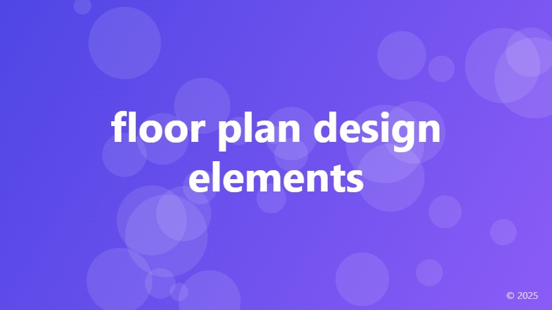 floor plan design elements