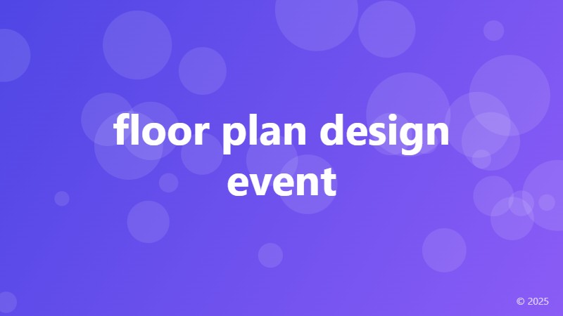 floor plan design event