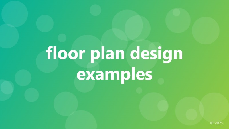 floor plan design examples