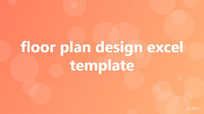floor plan design excel template