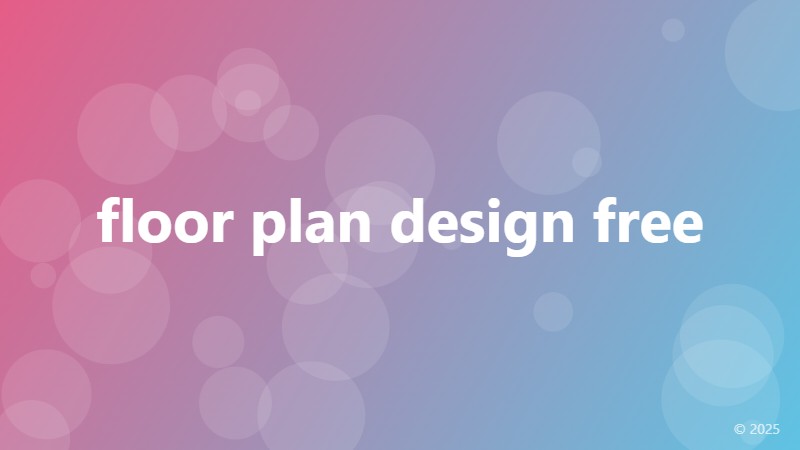 floor plan design free