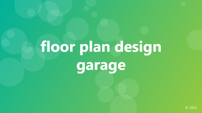 floor plan design garage