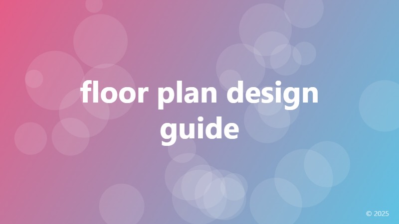 floor plan design guide