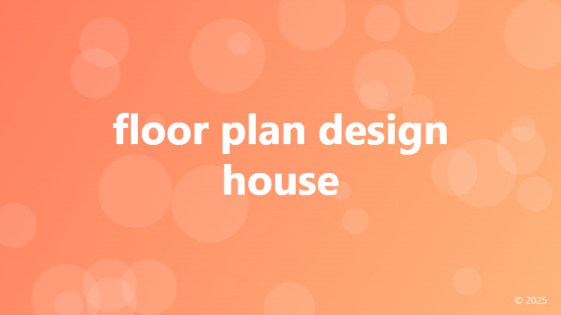 floor plan design house