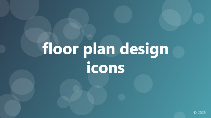 floor plan design icons