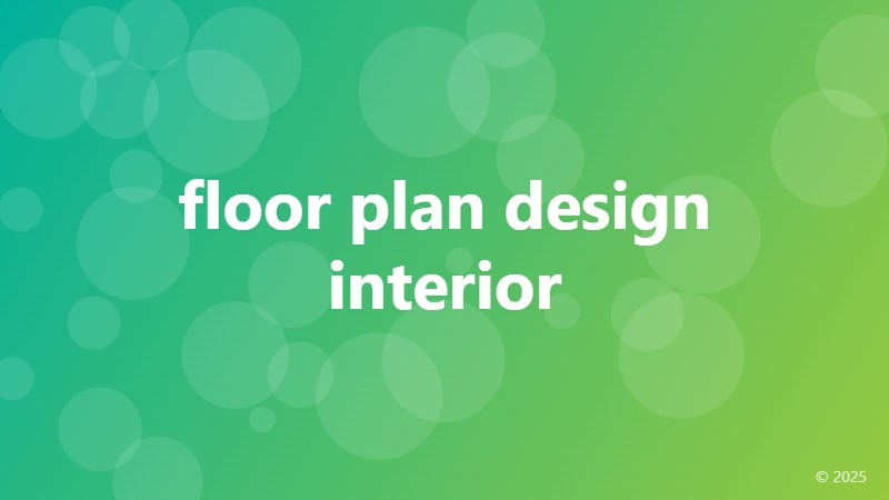 floor plan design interior
