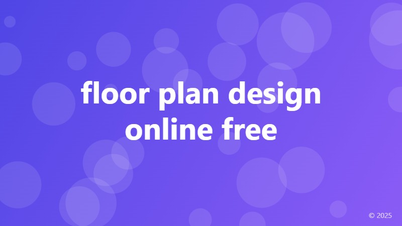 floor plan design online free