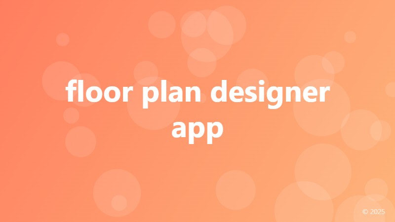 floor plan designer app