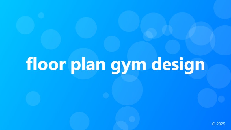 floor plan gym design