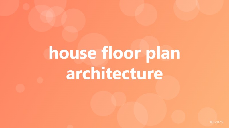 house floor plan architecture