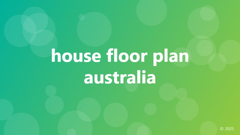 house floor plan australia