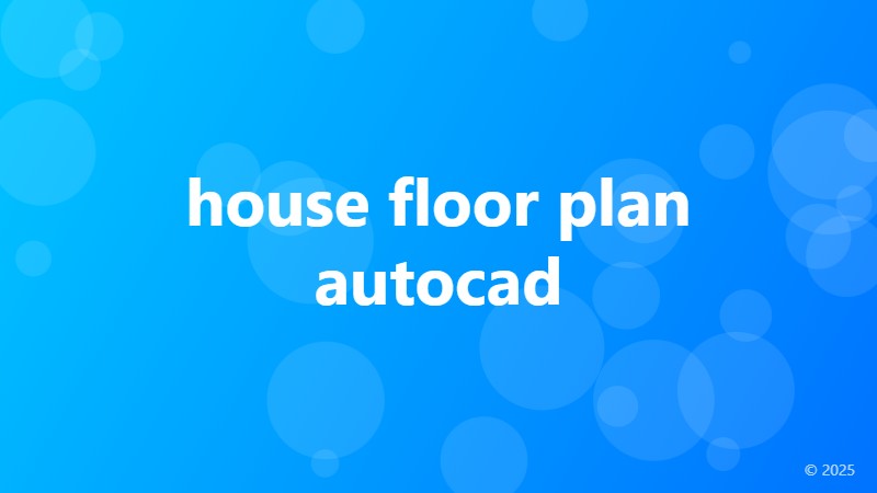 house floor plan autocad