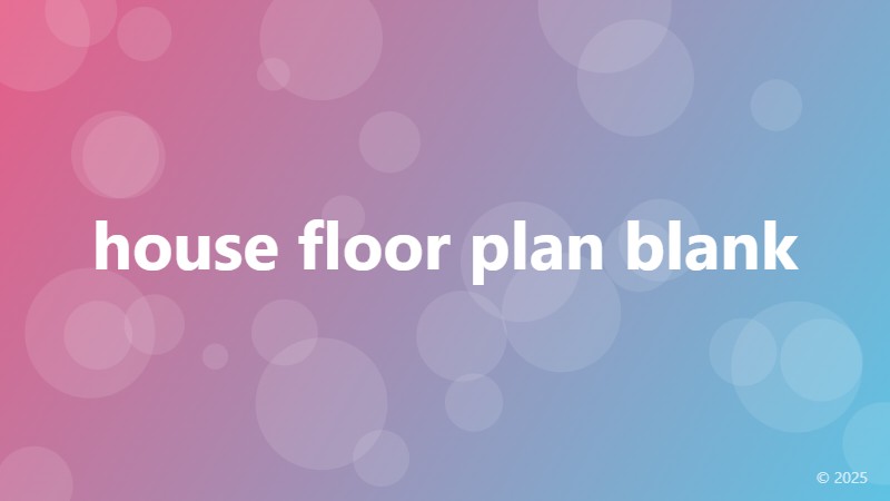 house floor plan blank