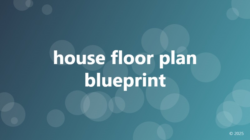 house floor plan blueprint