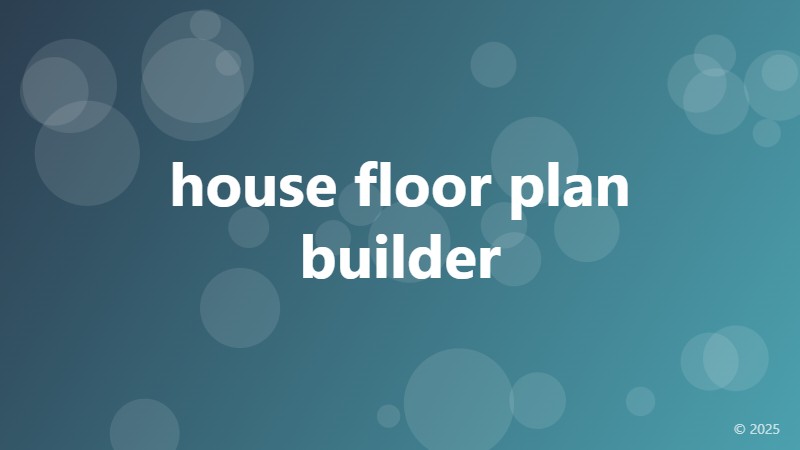 house floor plan builder
