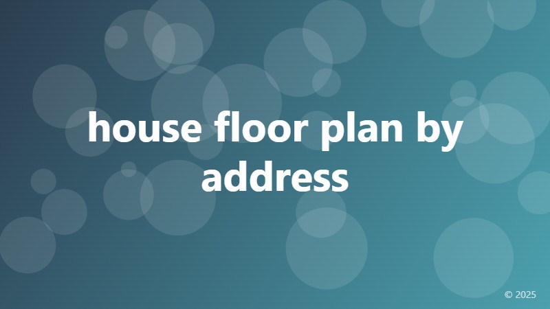 house floor plan by address
