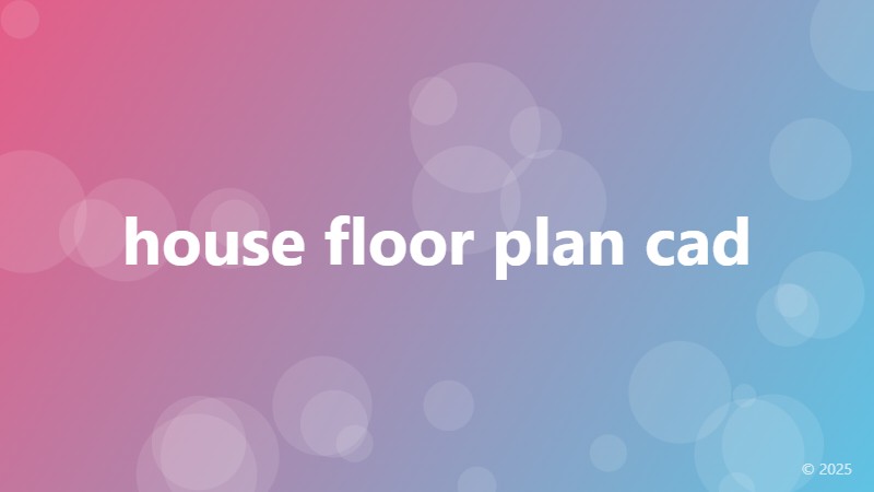 house floor plan cad