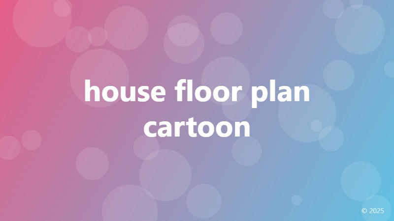 house floor plan cartoon