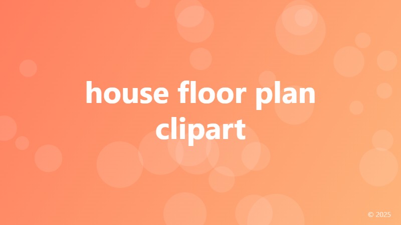 house floor plan clipart