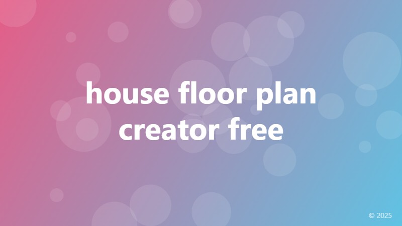 house floor plan creator free