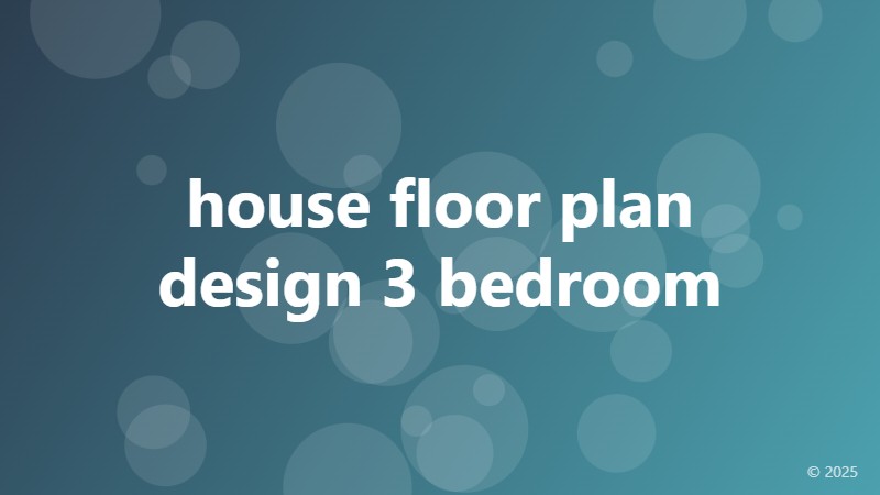 house floor plan design 3 bedroom