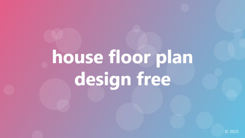 house floor plan design free