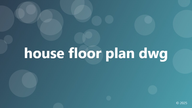 house floor plan dwg